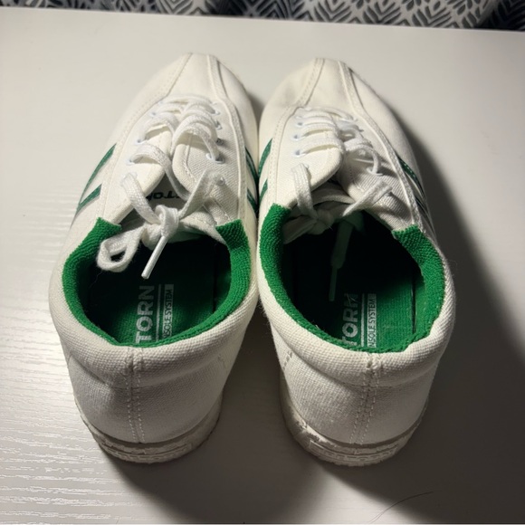 Tretorn Nylite Canvas Sneakers White Green Women’s 6 Preppy Classic NWOB - Picture 6 of 10